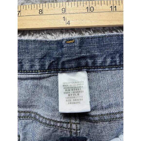 Vintage Polo Ralph Lauren Jeans Mens 34x29 Blue Ashmore Straight‎ Denim - Picture 4 of 10